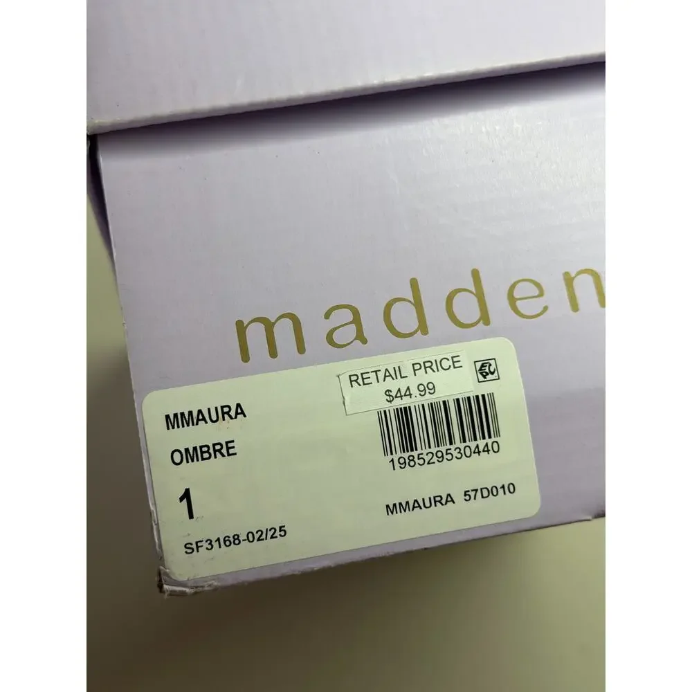 NEW! Size 1 Madden Girl MMAURA Ombre Sandals
